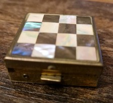 Antike Schmuckdose Messing mit