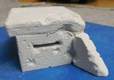1:72,  1 unbemalter Beobachtungbunker WWII, 7 Teile aus Stewalin für Diorama