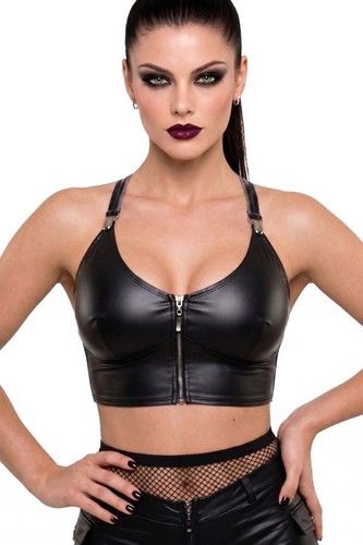 Wetlook top damen schwarz - wetlook,