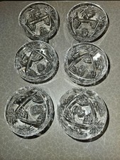 6 x Sektschalen Bleikristall