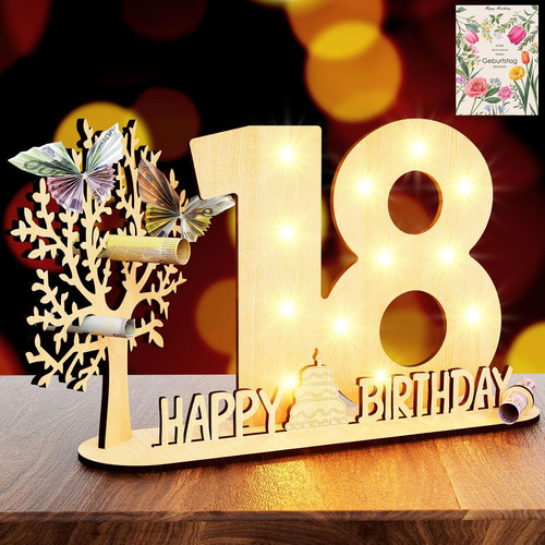 Geburtstag geldgeschenk led - 18,