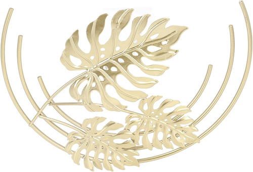 Gold blatt wand deko 24x17cm - blatt,