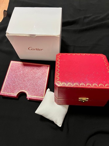 Cartier uhrenbox leder rot - cartier,