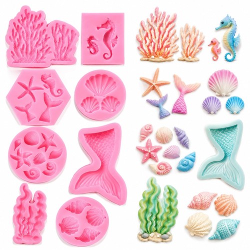 8er set silikonformen - 8er-set, 3d-silikonformen