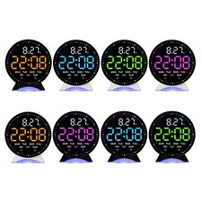 Elektronischer Wecker mit LED-Anzeige zeigt Uhrzeit Datum und springende Sekunde an