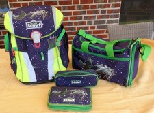 Sehr Robuste Scout Alpha Schulranzen / Schultasche Set Space 4tlg.