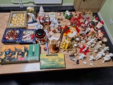 Konvolut Weihnachtsdeko, Beleuchtung, Kugeln, Teelichthalter, Baumschmuck, Engel