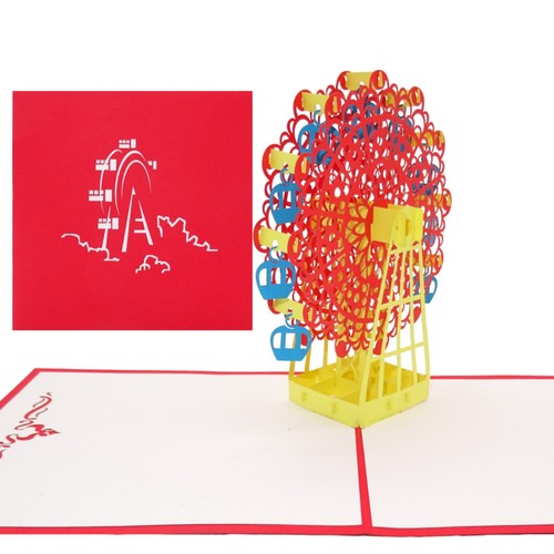 Pop karte riesenrad - up, 3d