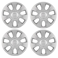 4x ORIGINAL Skoda Radkappe 14 Zoll FLAIR Silber FABIA 3 NJ RAPID NH NK 6V0071454
