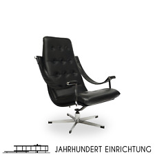Artifort | Design Geoffrey Harcourt | Lounge Sessel Leder Schwarz Vintage Chair