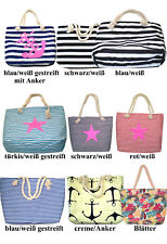 Strandtasche groß Tasche Beachtasche Badetasche Damentasche Shopper Umhängetasch