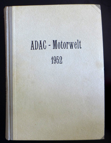 Adac motorwelt 1952 - motorwelt, komplett