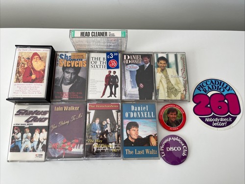 Cassette tapes badges incl - badges,