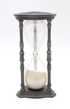 Sanduhr aus Zinn & Glas Carpe