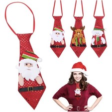3Pcs Weihnachtskrawatten Lustige Pailletten Santa Schneemann Hirsch Krawatten...