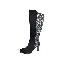 Laura Vita  Damenschuhe Reißverschluss Schaftstiefel  Schwarz Freizeit