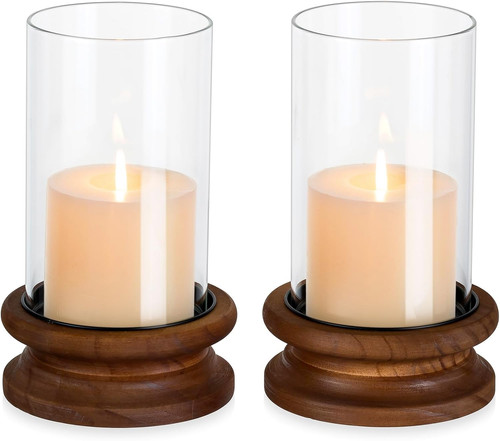 Hewory windlicht glas deko - windlicht,