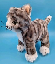 Ikea Katze Lilleplutt Stofftier Plüschtier Kuscheltier grau weiß 24cm Ganz Weich