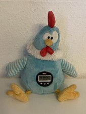 Nici Huhn Hahn Wecker mit Sound Plüschtier Alarm Kinder blau 28cm Sound Effekt