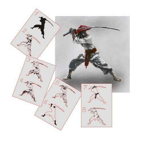 382 samurai step - step,