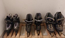 3 paar Inline Skates Gr.44 / 41,5/ 37-40 mit Schutzausrüstung
