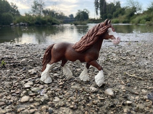 Schleich pferd repainted - pferd,