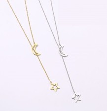 Halskette Mond und Sterne