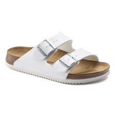 Birkenstock Sandale Arizona Superlauf, Birko-Flor, weiß, Weite normal, Größe 39