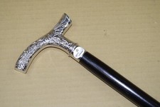 Edler schwarzer Holz Gehstock