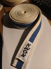 Karate Gürtel Blau Weiss Kinder