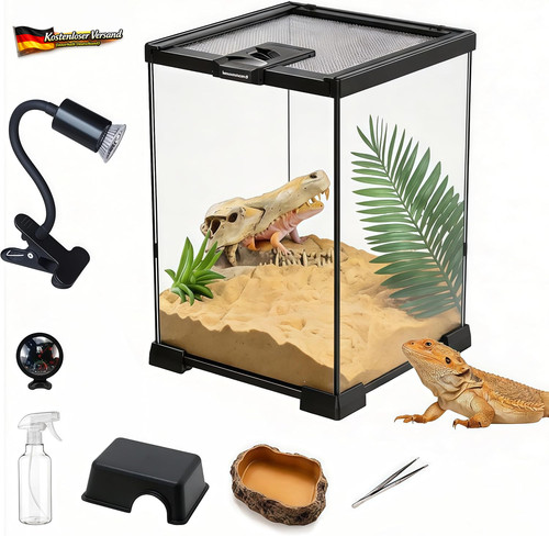 Reptilien terrarium set - reptilien,