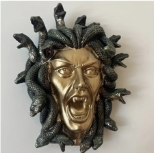 Wandskulptur medusa - wandskulptur,