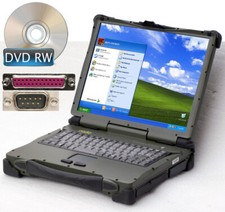 OUTDOOR NOTEBOOK RODA RK886EX SSD HD RS-232 LPT PCMCIA WINDOWS XP BUNDESWEHR RO3