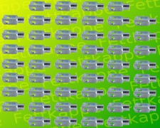 50 x Gabelkopf - Gabelgelenk 4x8 - M4 - DIN 71752 / ISO 8140 - galv. verzinkt