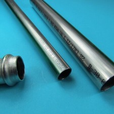 3 - 6 m Edelstahl Pressrohr Ø 15 - 108 mm VA Rundrohr Geglüht DVGW Druckluft VA