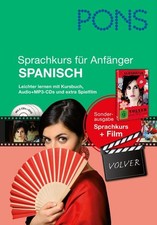 PONS Sprachkurs für Anfänger Spanisch: Leichter lernen mit Buch, Film und A