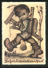 Künstler-AK Hummel: Kleiner