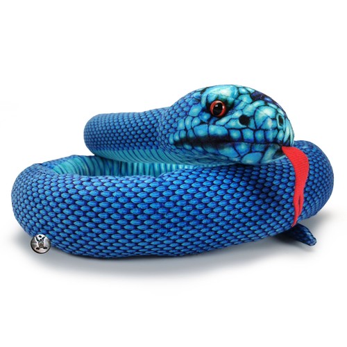 Schlange blau kuscheltier - schlange,