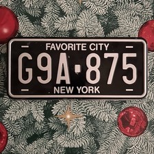 Vintage 90er Jahre Blechdose Stiftebox Federmäppchen US Nummernschild-RAR!