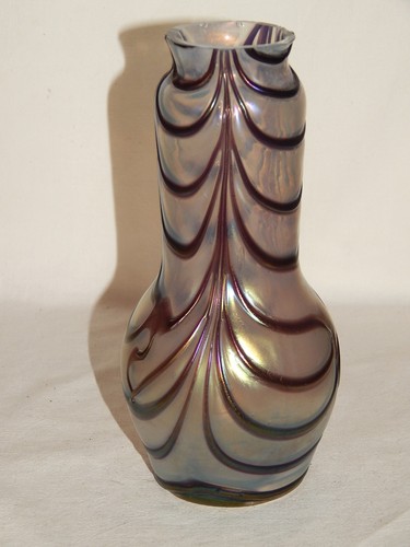 Jugendstil glas vase - jugendstil,