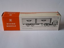 Wiking Kühl-Container Sattelzug Magirus ,-2-x 20 ft Container