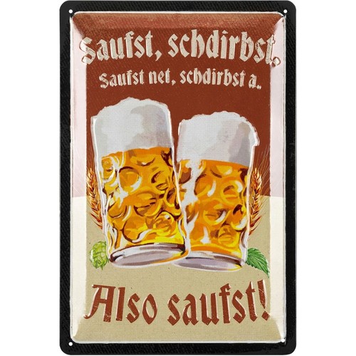 Blechschilder retro bier - bier, bar