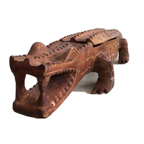 Afrikanische krokodil figur - afrikanische,