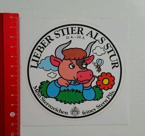 Aufkleber sticker stern pils - aufkleber/sticker:,
