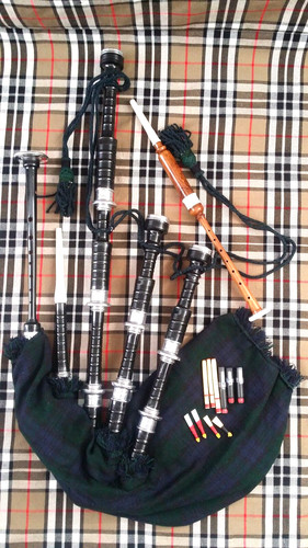 Dudelsack schwarz rosenholz - schwarz,
