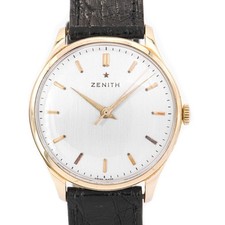 35 mm ø - Vintage Zenith Herrenuhr (aus 1957) in Gelbgold 585/14K Cal. 120
