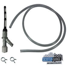 Benzinhahn manuell + Benzinschlauch + 2x Klemme für Piaggio / Vespa Ape 50 etc.