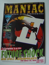 MANIAC Nr. 2 aus 1994 Videospiele ohne Kompromisse rar NEU TOP         