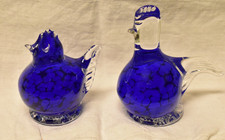 Glaskunst Figuren  2 x Vogel