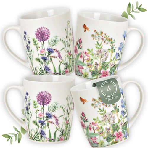 Kaffeebecher wildblumen biene - kaffeebecher,